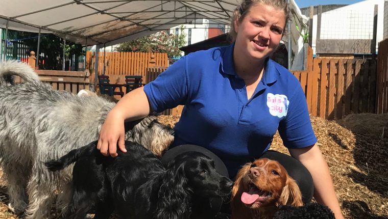 Becky Dog Training at Tails In The City Liverpool